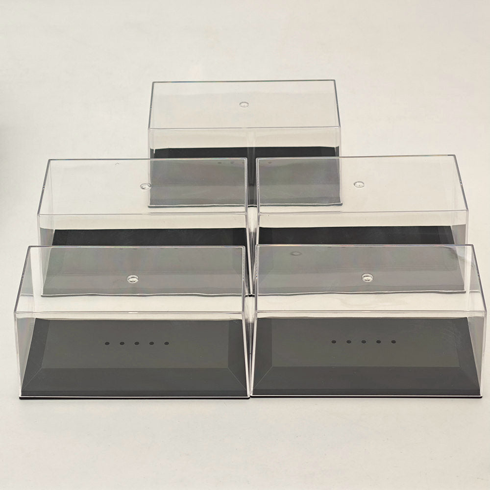 Boîtes en acrylique de 15,3 cm 6 pouces, présentoir de rangement transparent anti-poussière pour modèles de voitures et jouets à l'échelle 1:72, 1:43