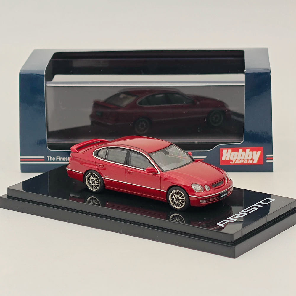 Hobby Japan 1/64 TOYOTA ARISTO V300 VERTEX EDITION Customized Red HJ641030CR Diecast Models Car Collection Auto Toys Gift In Stock - US
