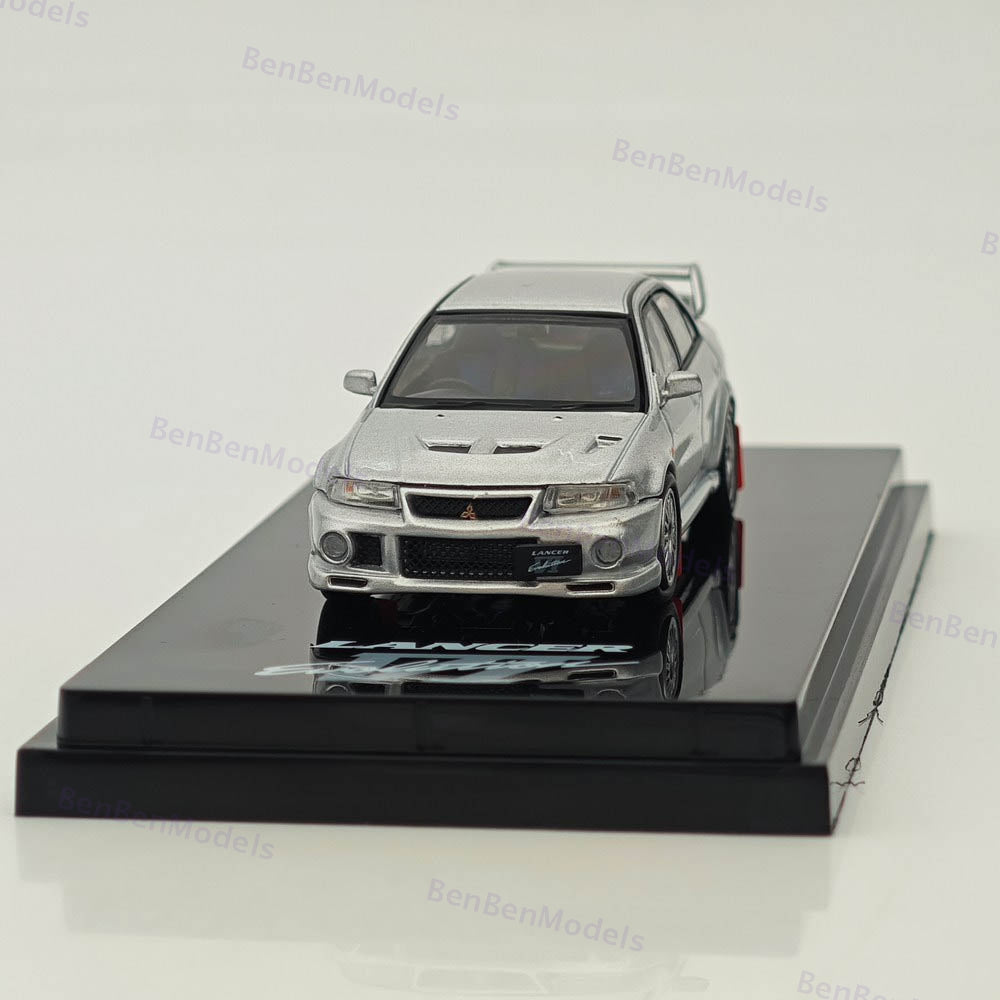 Hobby Japan 1/64 Mitsubishi Lancer GSR Evolution V (CP9A)1999 Silver HJ642033AS