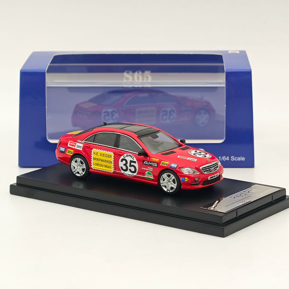 1/64 SW MERCEDES BENZ S-Class S65 W221 Red Pig #35 Diecast Model Car Limited