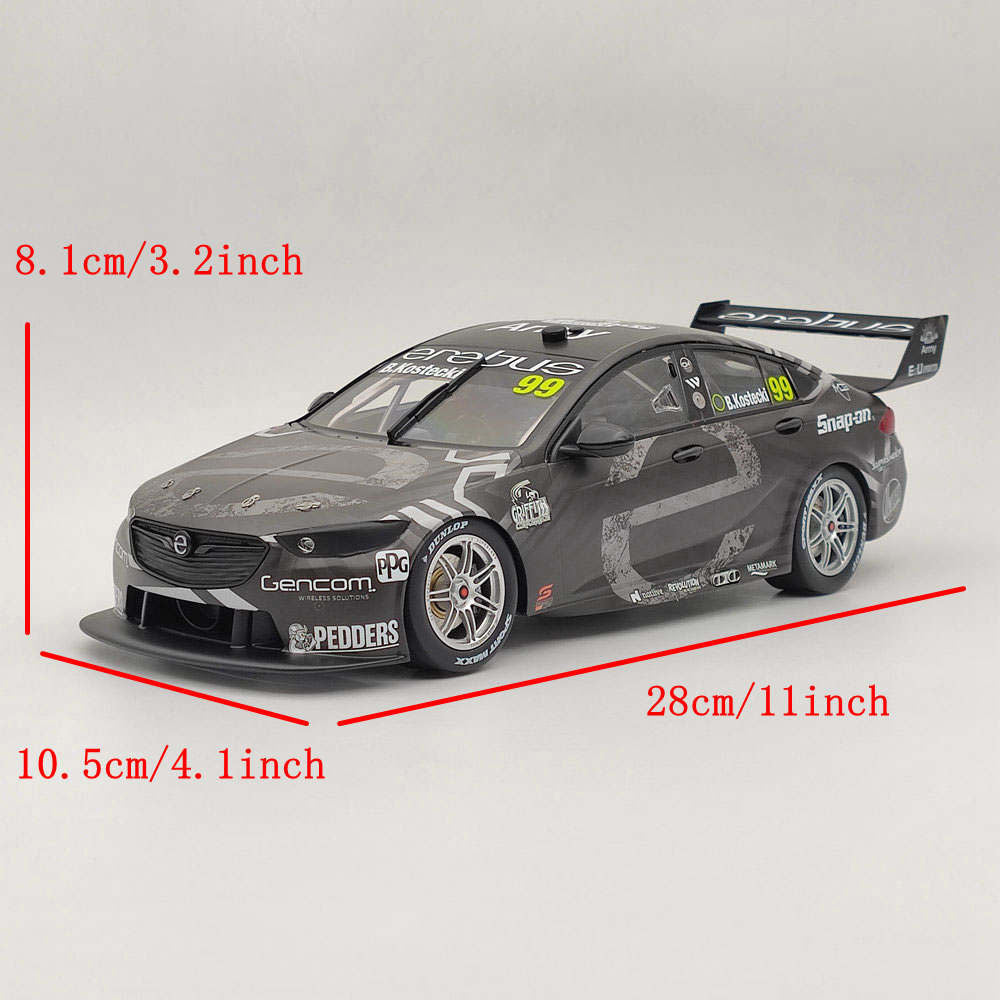 1/18 Authentic Erebus Motorsport #99 ZB Commodore 2021 BRODIE KOSTECKI'S #ACR18H21D Resin Models Car Limited Collection