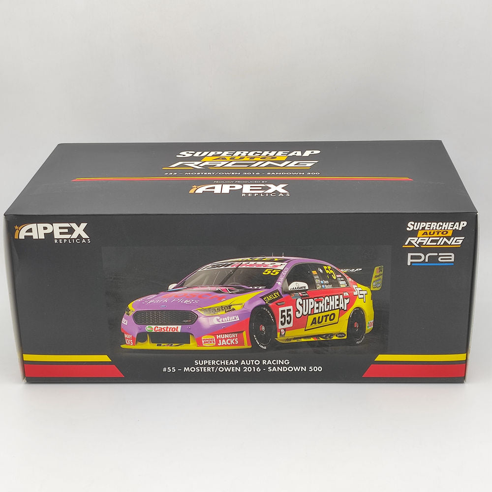 1/18 Apex Supercheap Auto Racing #55 Mostert/Owen 2016 Sandown 500 AD81421 Diecast Models Car Limited Collection