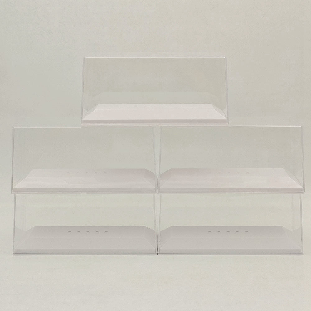 Boîtes en acrylique de 15,3 cm 6 pouces, présentoir de rangement transparent anti-poussière pour modèles de voitures et jouets à l'échelle 1:72, 1:43