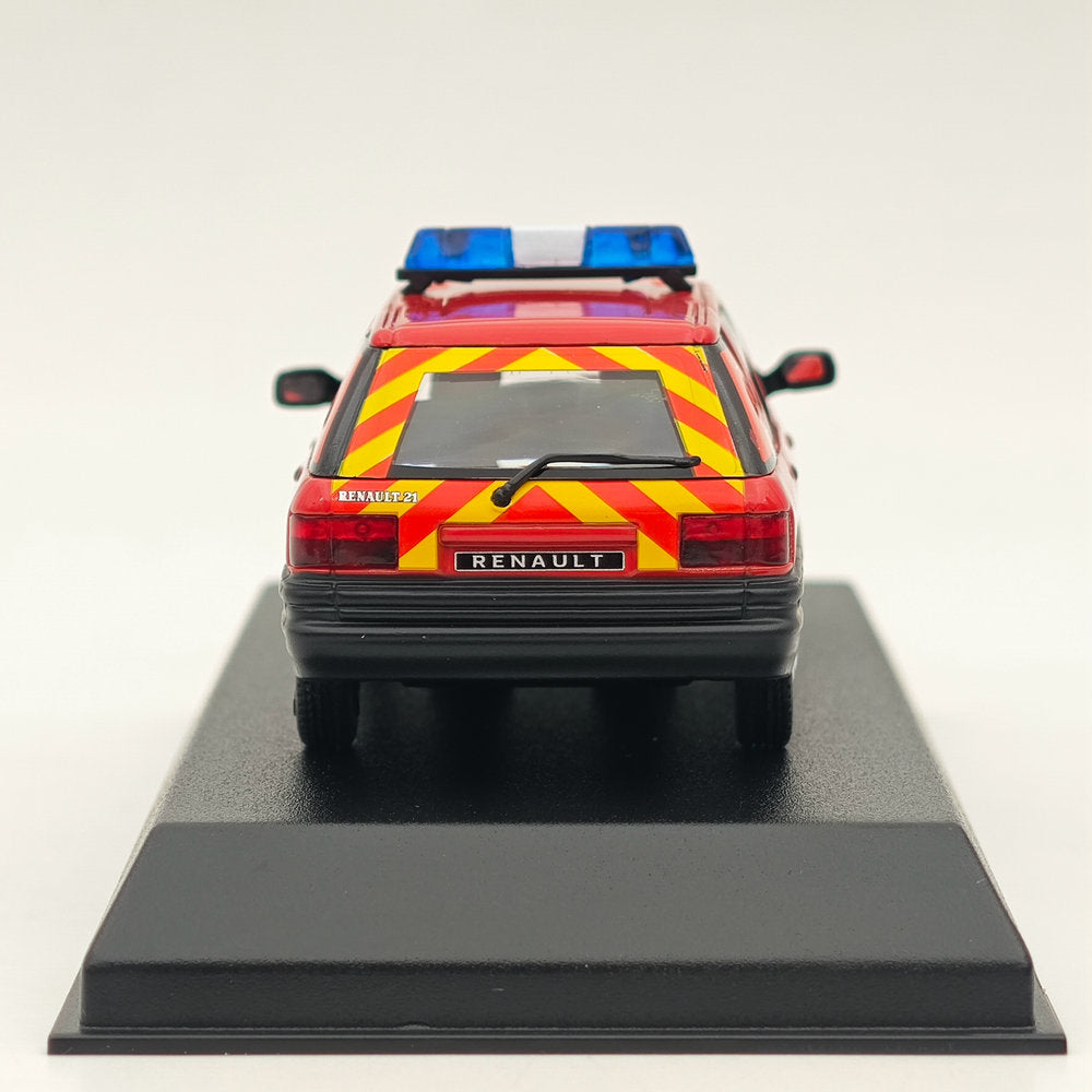 1/43 Norev Renault 21 Nevada 1991 Pompiers Pompiers-VTULE Modèle Moulé Sous Pression Rouge