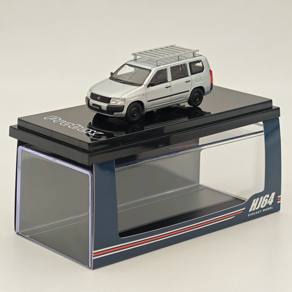 1/64 Hobby Japan Toyota PROBOX Customized ver. w/ROOF CARRIER Silver HJ642062S