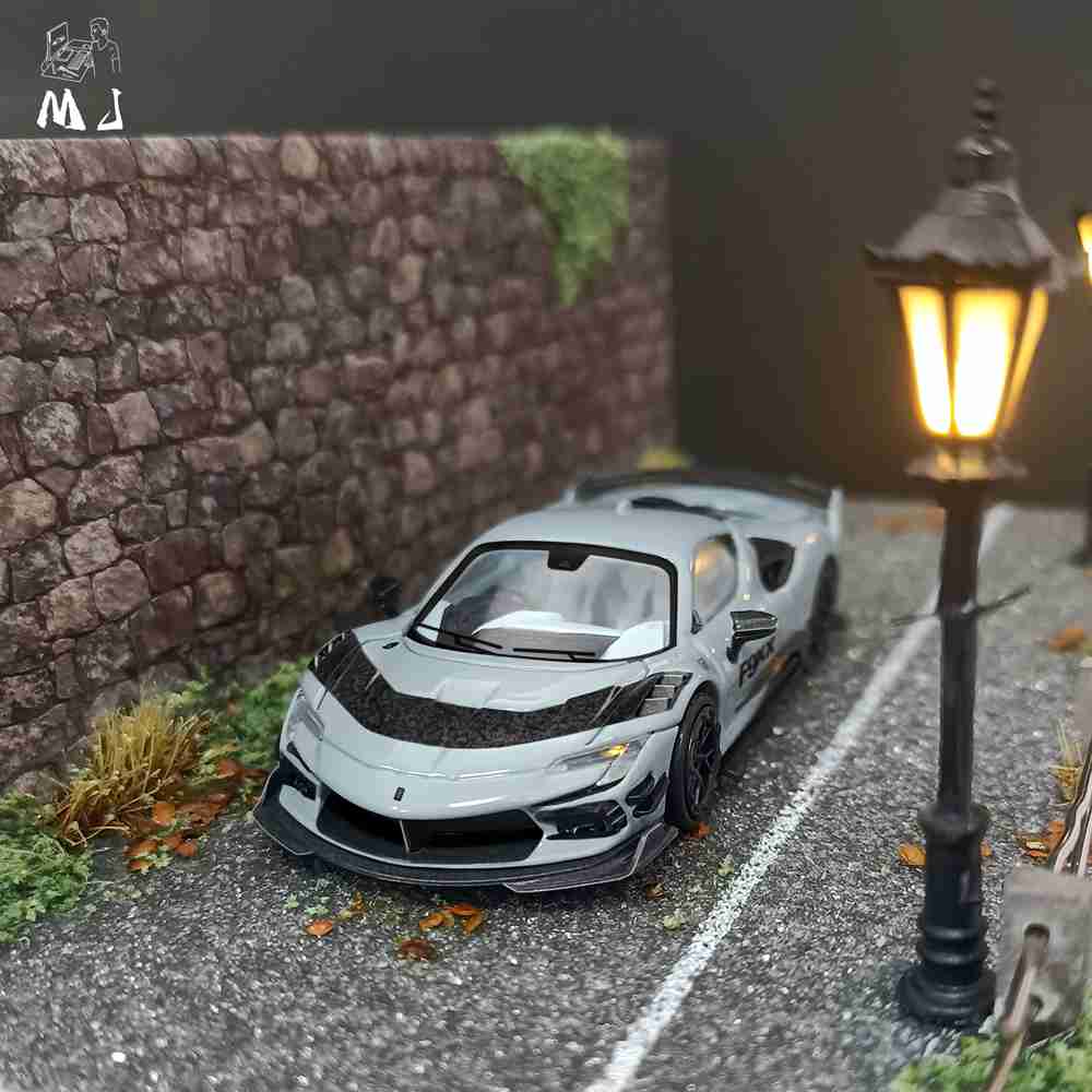 MJ 1/64 Ferrari Mansory F9XX Hardtop/Convertible Diecast Car Models Collection Gifts Limited Edition
