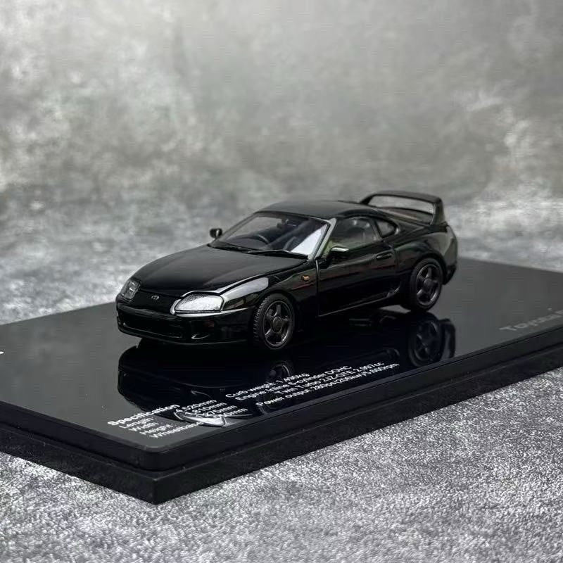 LCD 1:43 Toyota Supra A80 Alloy Fully Open Diecast Car Model Collectible Gifts