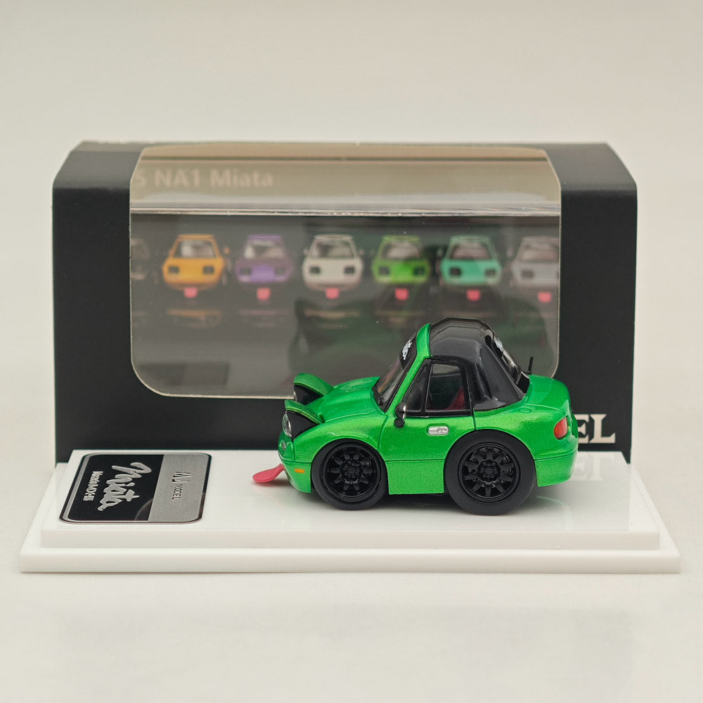 MJ 1:64 Miniature Mazda mx5 Q miata na Resin Car Models Toys Hobby Collection Gifts Limited Edition