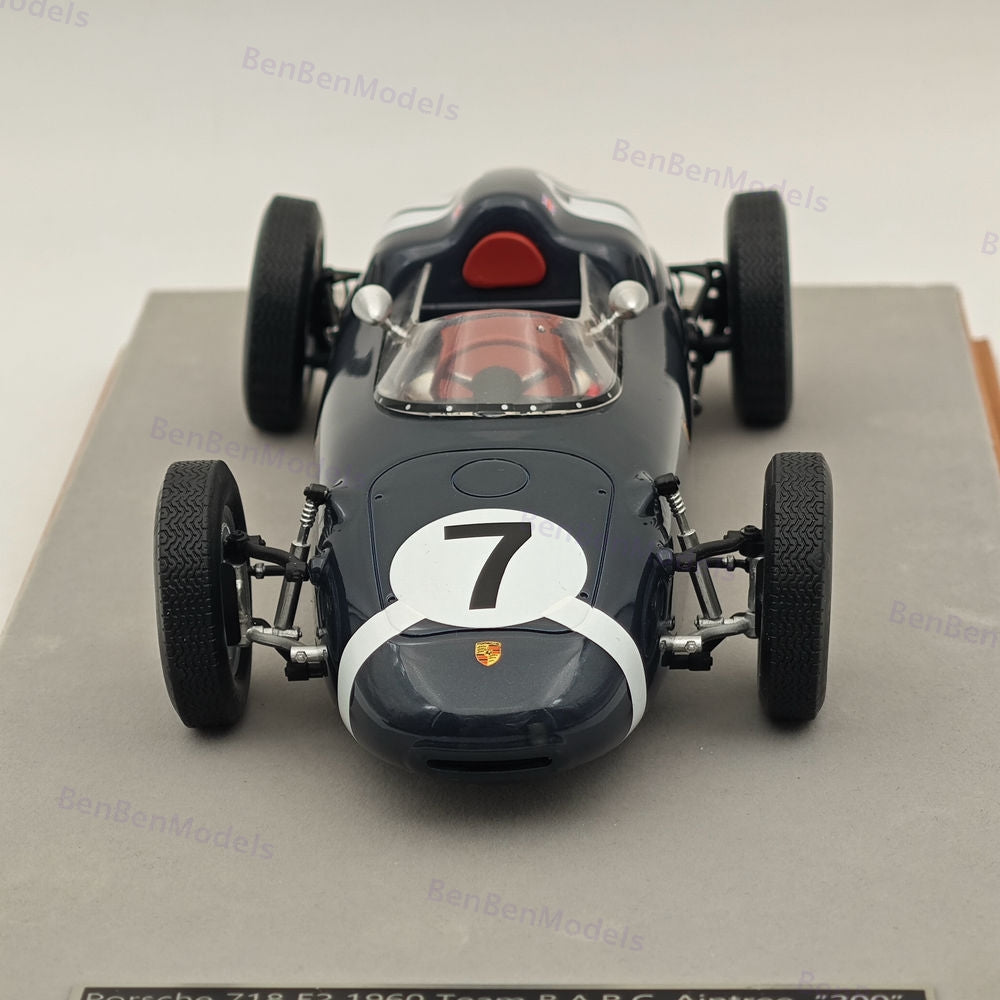 1/18 Tecnomodel Porsche 718 F2 1960 Winner Team Rob Walker XV B.A.R.C #7 Aintree
