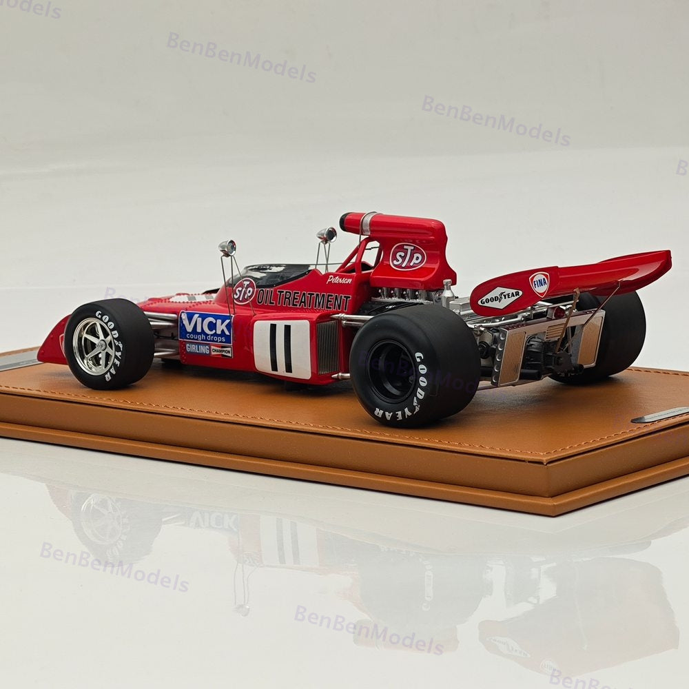 Tecno 1/18 March 721X 1972 Belgium GP Driver Ronnie Peterson #11 TM18-288A