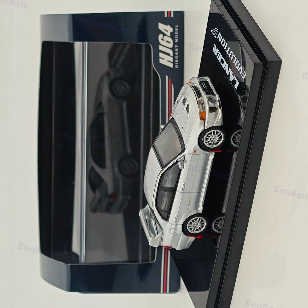 Hobby Japan 1/64 Mitsubishi Lancer GSR Evolution V (CP9A)1998 Silver HJ642032AS