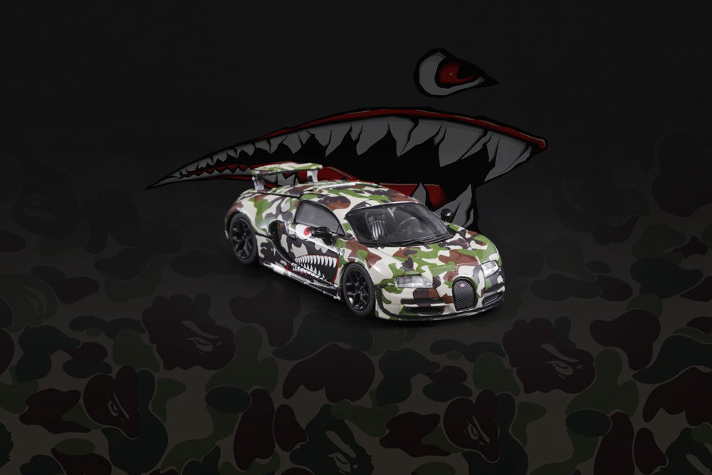Mortal 1:64 Bugatti Veyron Super Sport Diecast Toys Modèles de voitures 2024 Foshan Exhibition Edition Collection de voitures de police de Dubaï Cadeaux