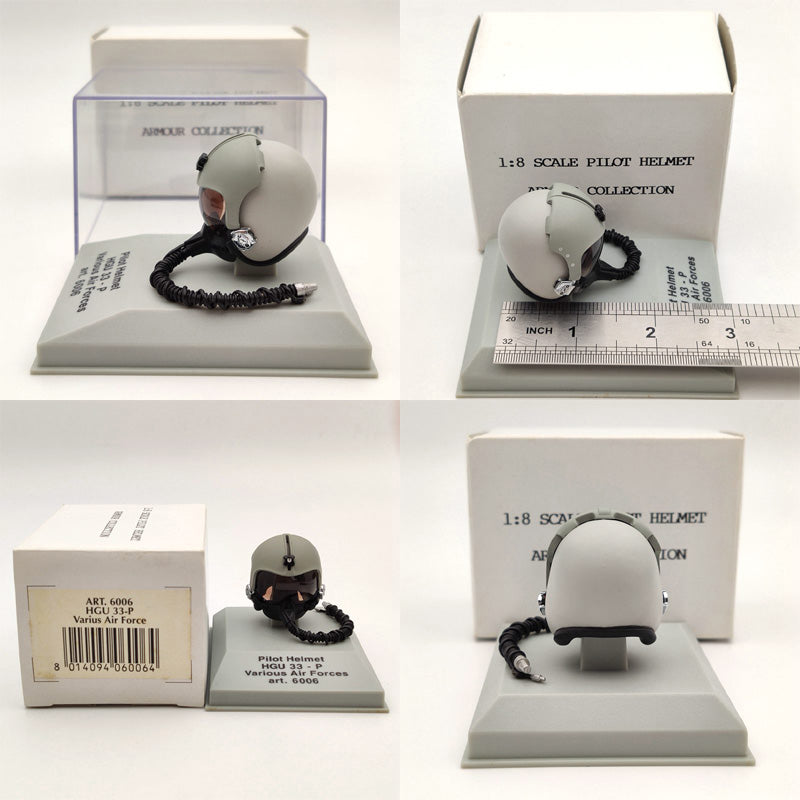 1/8 CDC Armour/Franklin Mint Pilot Helmet HGU 26P/33P/55P/MK 10/Gueneau 316/APH 6B Diecast Model Collection Used
