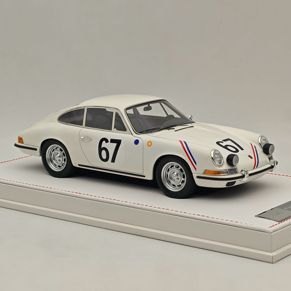 Ivy Merit 1/18 Porsche 911s 1967 Le Mans Blanc 67# Résine de collection de haute qualité