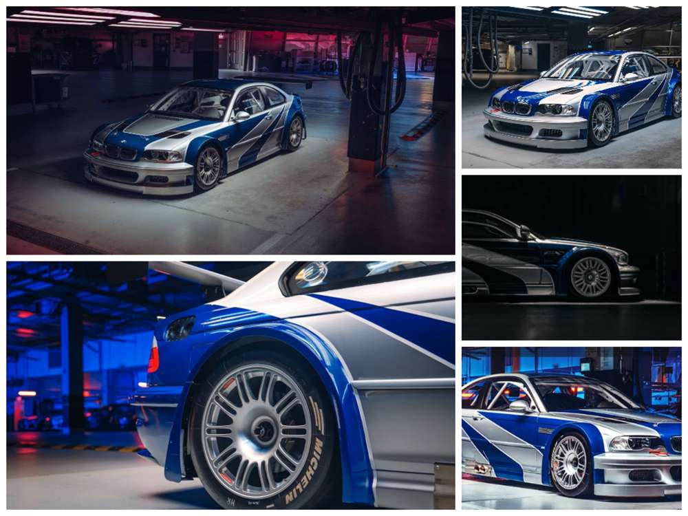Pre-Sale MJ 1:64 Scale BMW M3 GTR E46 Blue Need For Speed Metal Diecast Toys Models Car Collection Miniature Hobby Gifts