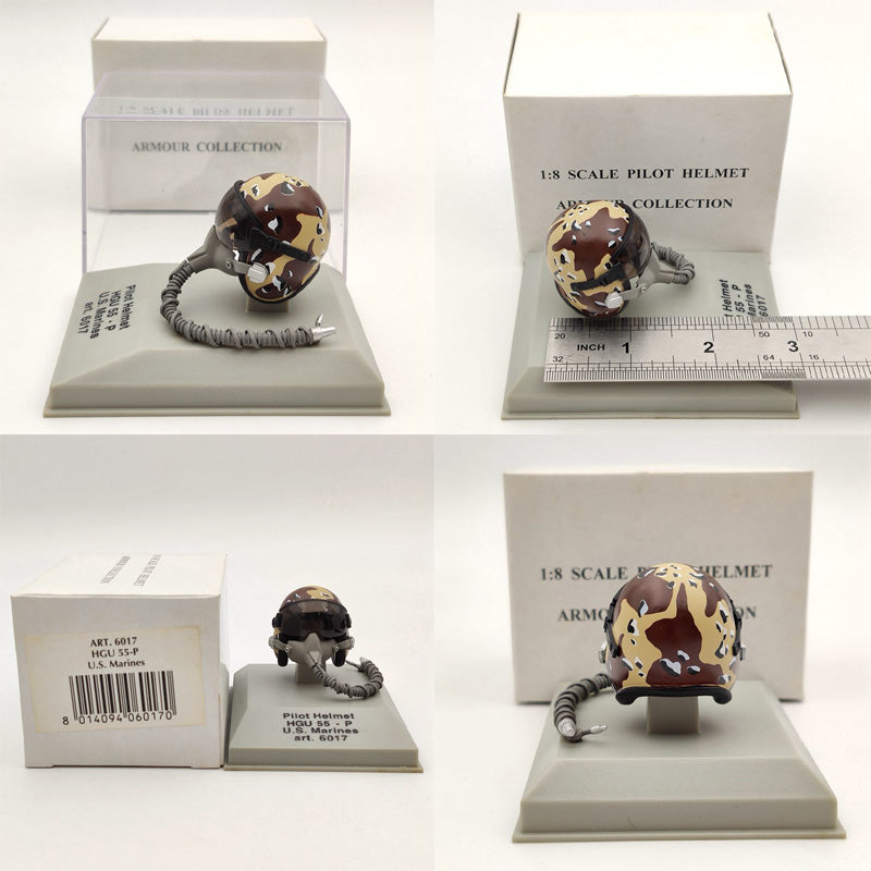 1/8 CDC Armour/Franklin Mint Pilot Helmet HGU 26P/33P/55P/MK 10/Gueneau 316/APH 6B Diecast Model Collection Used
