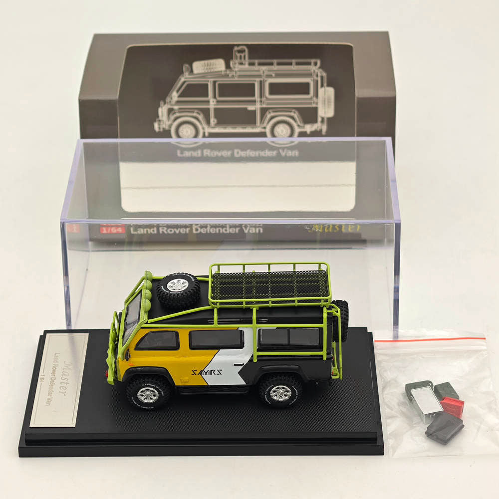 Master 1:64 Land Rover Defender Van Diecast Jouets Modèles de Voitures Miniatures Hobby Cadeaux à Collectionner Moon Eye