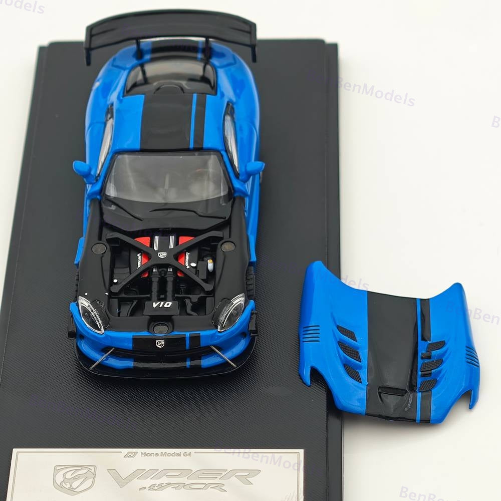 Hone Model 1:64 Dodge Viper ACR Racing Sports Diecast Model Car Collection