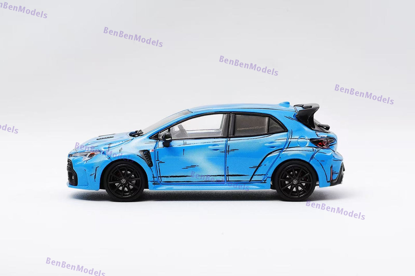 Pre-sale 1:64 GCD Toyota GR COROLLA Blue Manga RHD KS-041-555 Diecast Car Gifts