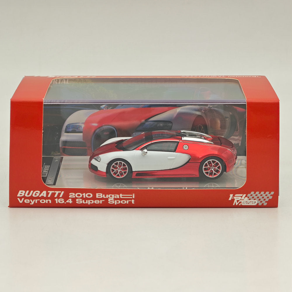 Mortal 1:64 Bugatti Veyron Super Sport Car Models Diecast Toys Collection Gifts Miniature Metallic Two-Tone