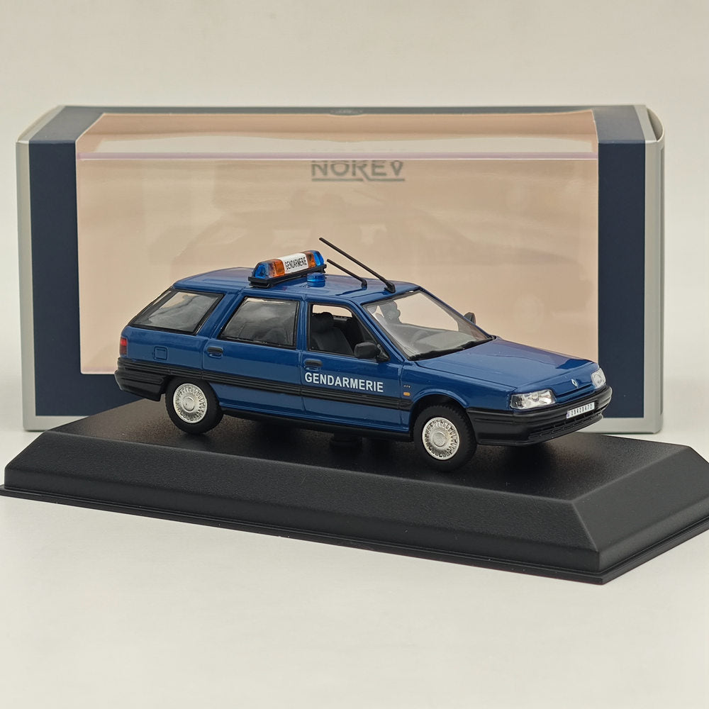 1/43 Norev Renault R21 Nevada 1994 Sw Station Wagon Gendarmerie moulé sous pression bleu