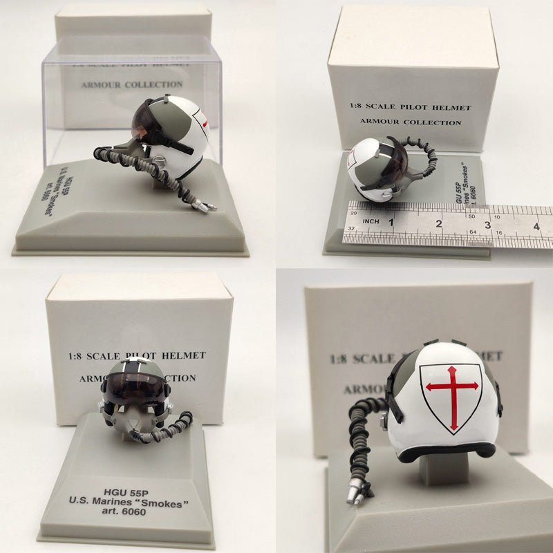 1/8 CDC Armour/Franklin Mint Pilot Helmet HGU 26P/33P/55P/MK 10/Gueneau 316/APH 6B Diecast Model Collection Used