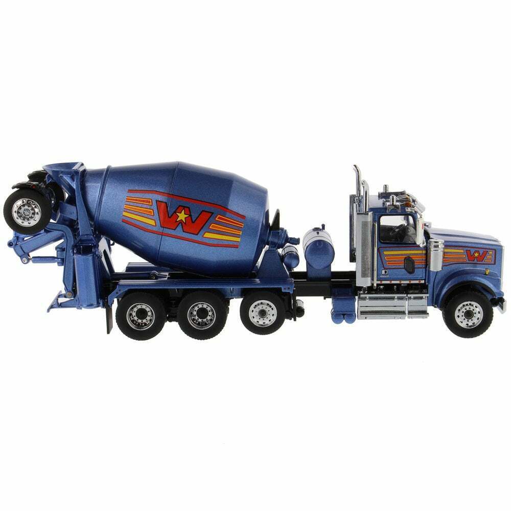 DM 71075 1:50 Western Star 4900 avec essieu relevable et modèle de malaxeur McNeilus BridgeMaster
