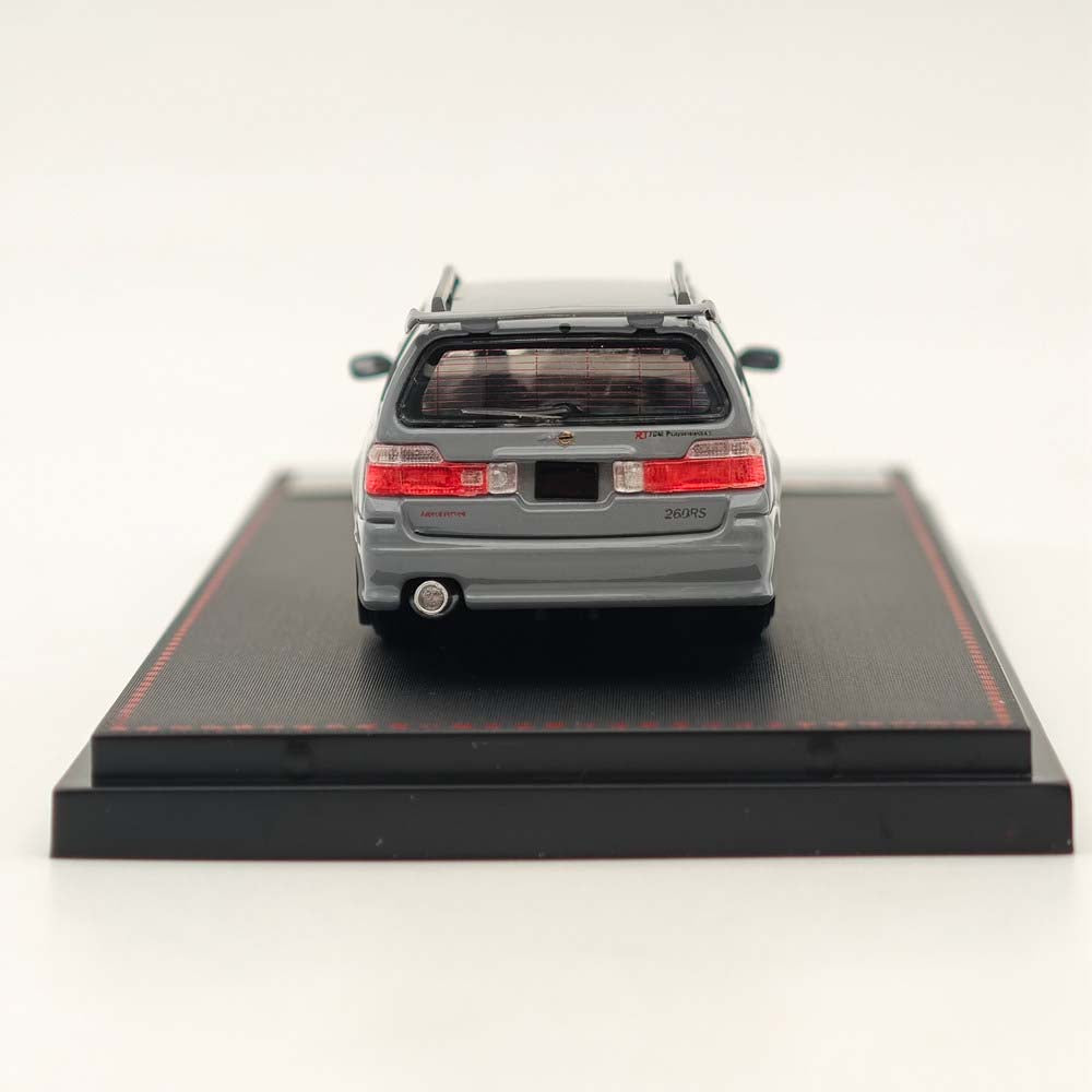 1:64 Street Weapon Nissan Stagea Skyline GT-R R34 Wagon Racing Gray Diecast Car