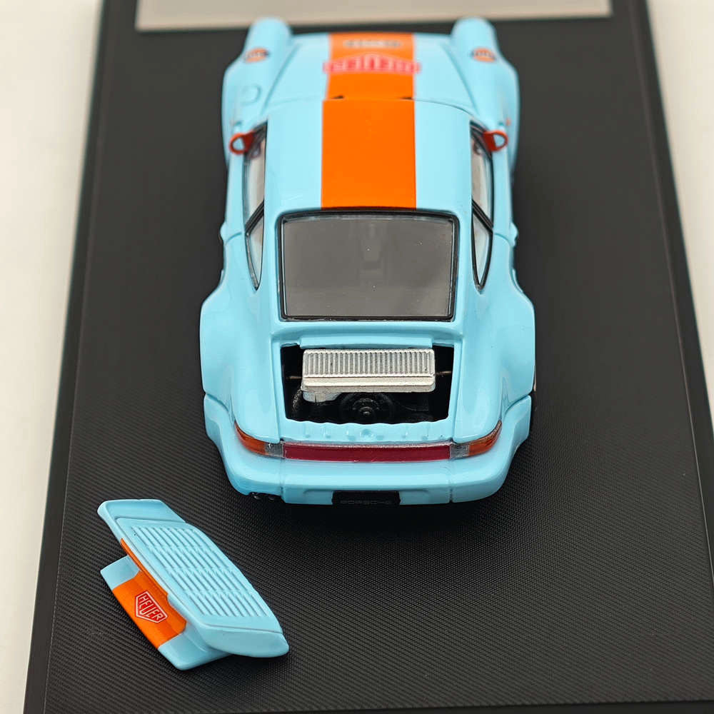 Master 1:64 Reins Porsche 930 Black Bird 2024 HEC Gulf Diecast Toys Car Models Collection Gifts Limited Edition