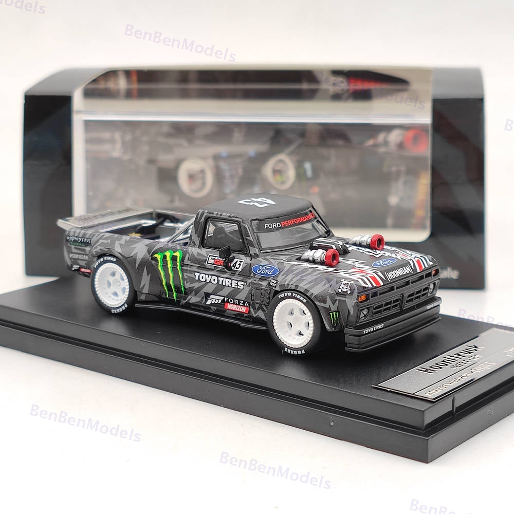 1:64 SW Ford Hoonitruck Ken block 1977 F-150 Pick Up Diecast Model Car Limited