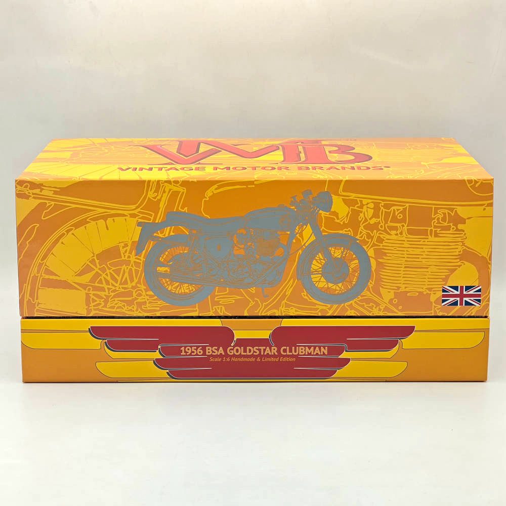 VMB 1/6 BSA GOLDSTAR CLUBMAN B04 1956 Modèle de moto en résine fait main Collection limitée