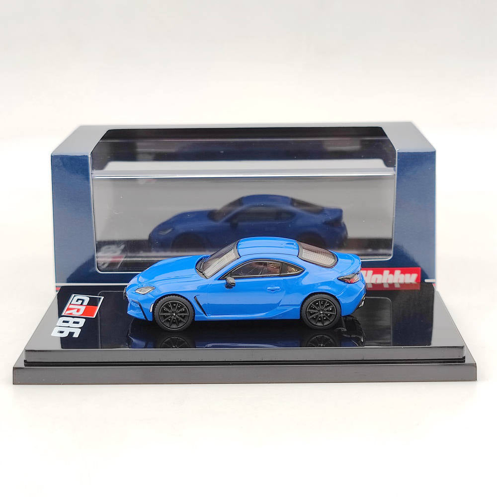 Hobby Japan 1/64 Scale Toyota GR86 RZ 3BA-ZN8 Blue HJ641048ABL Miniature Diecast Car Collection Limitée Auto Toys Gifts US
