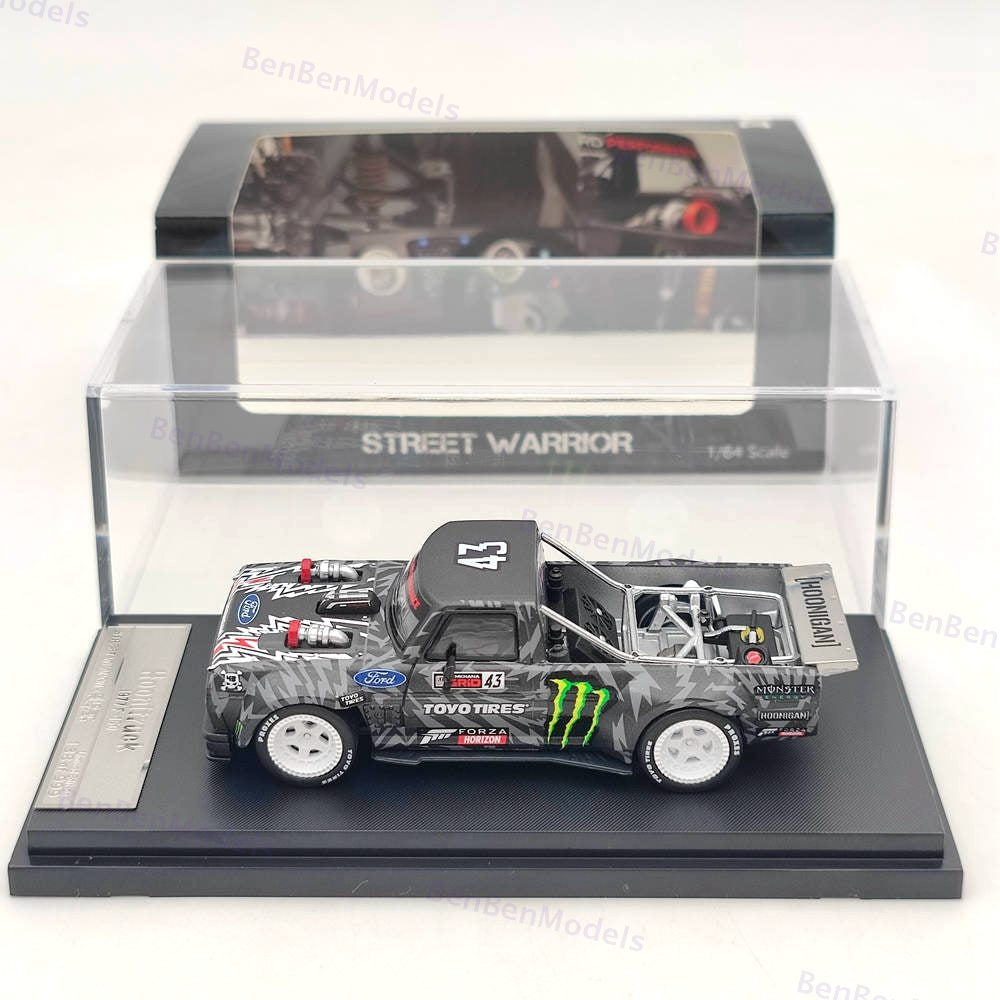1:64 SW Ford Hoonitruck Ken block 1977 F-150 Pick Up Diecast Model Car Limited