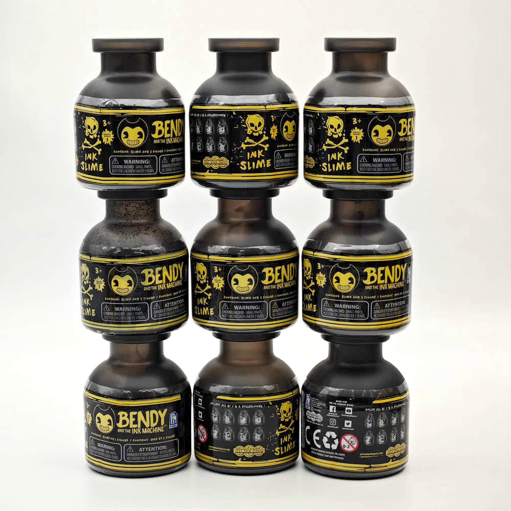 Bocal aveugle assorti de Bendy et de la machine à encre avec tête de figurine mystérieuse