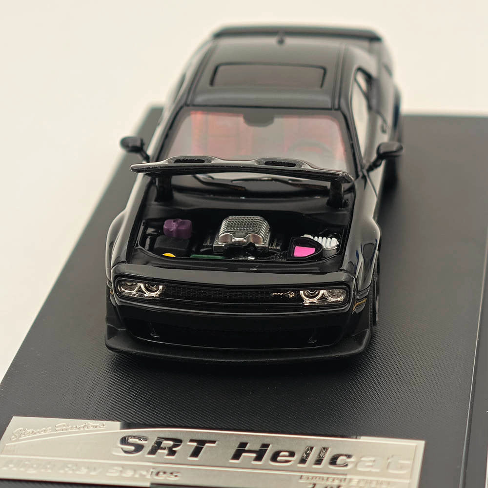 1:64 SH Dodge SRT Hellcat Muscle Sports Diecast Models Car Collection Black