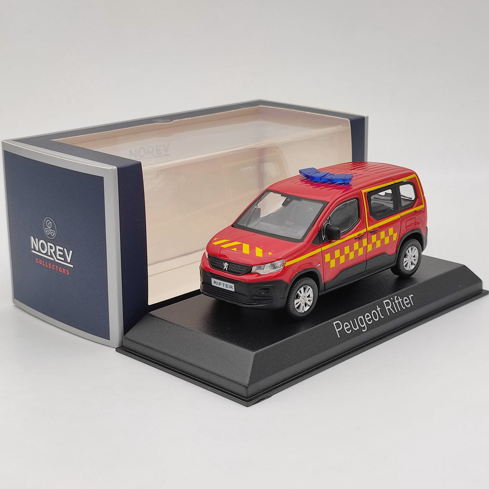 1/43 Norev Peugeot Rifter Secours médical moulé sous pression modèles voiture cadeau de noël rouge