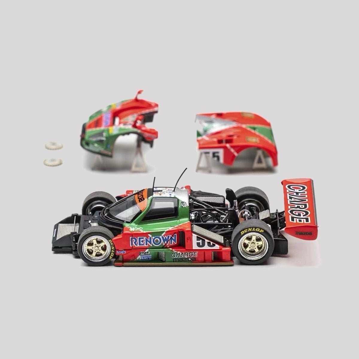 MH 1:64 Mazda 787B Le Mans Winner Diecast Model Front/Rear Removable Collectible