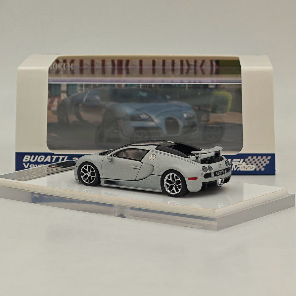 Mortal 1:64 Bugatti Veyron Super Sport Car Models Diecast Toys Collection Gifts Miniature Metallic Two-Tone