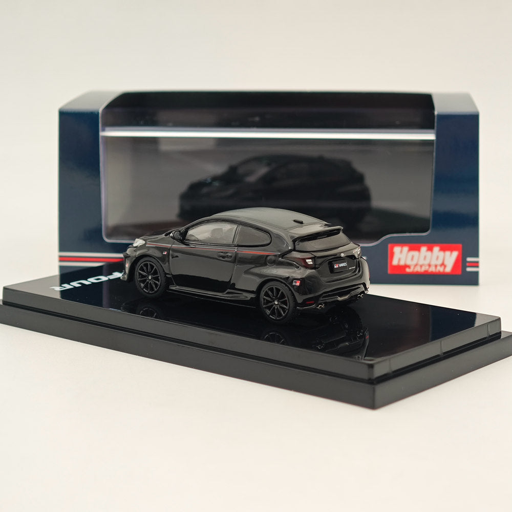 Hobby Japan 1:64 Toyota GR-Four YARIS RZ High performance GR Parts Precious Black Pearl HJ642024GBK Diecast Models Car Collection