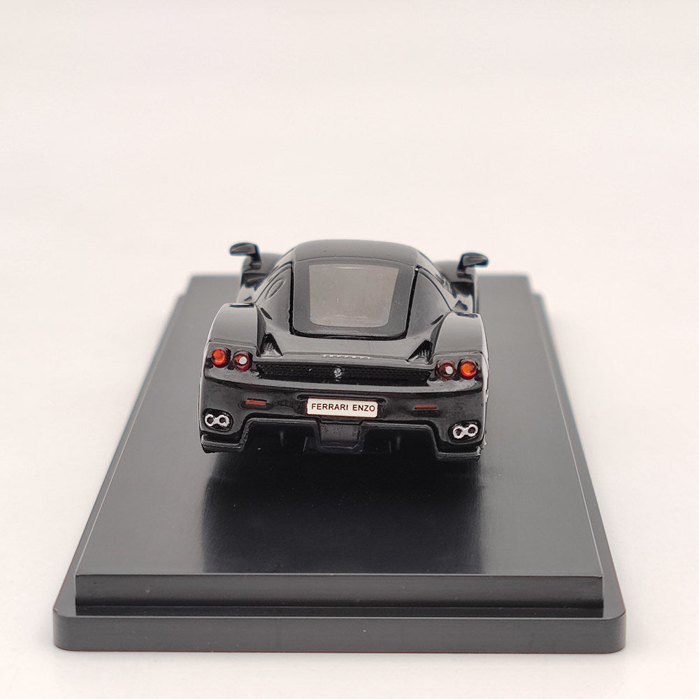 Voiture de sport en métal moulé sous pression Ferrari Enzo (noir) à l'échelle 1/64, modèle de collection, jouets, cadeau