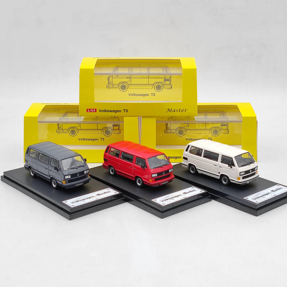 Master 1:64 Porsche B32 Joint name VW T3 Multivan 1985 Van Diecast Toys Car Models Miniature Vehicle Hobby Exquisite Gifts