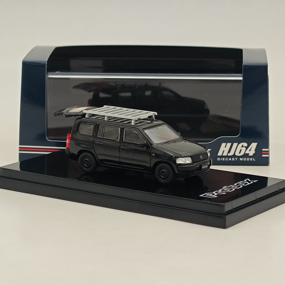 1/64 Hobby Japan Toyota PROBOX Customized ver. w/ROOF CARRIER Black HJ642062BK