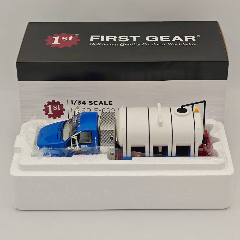 1/34 FIRST GEAR FORD F-650 WATER TANK TRUCK Blue #4155 DIECAST Model Collection