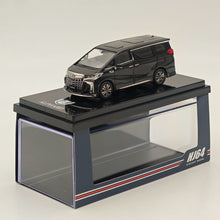 Modèle moulé sous pression noir Hobby Japan Toyota ALPHARD version personnalisée avec toit ouvrant 1/64