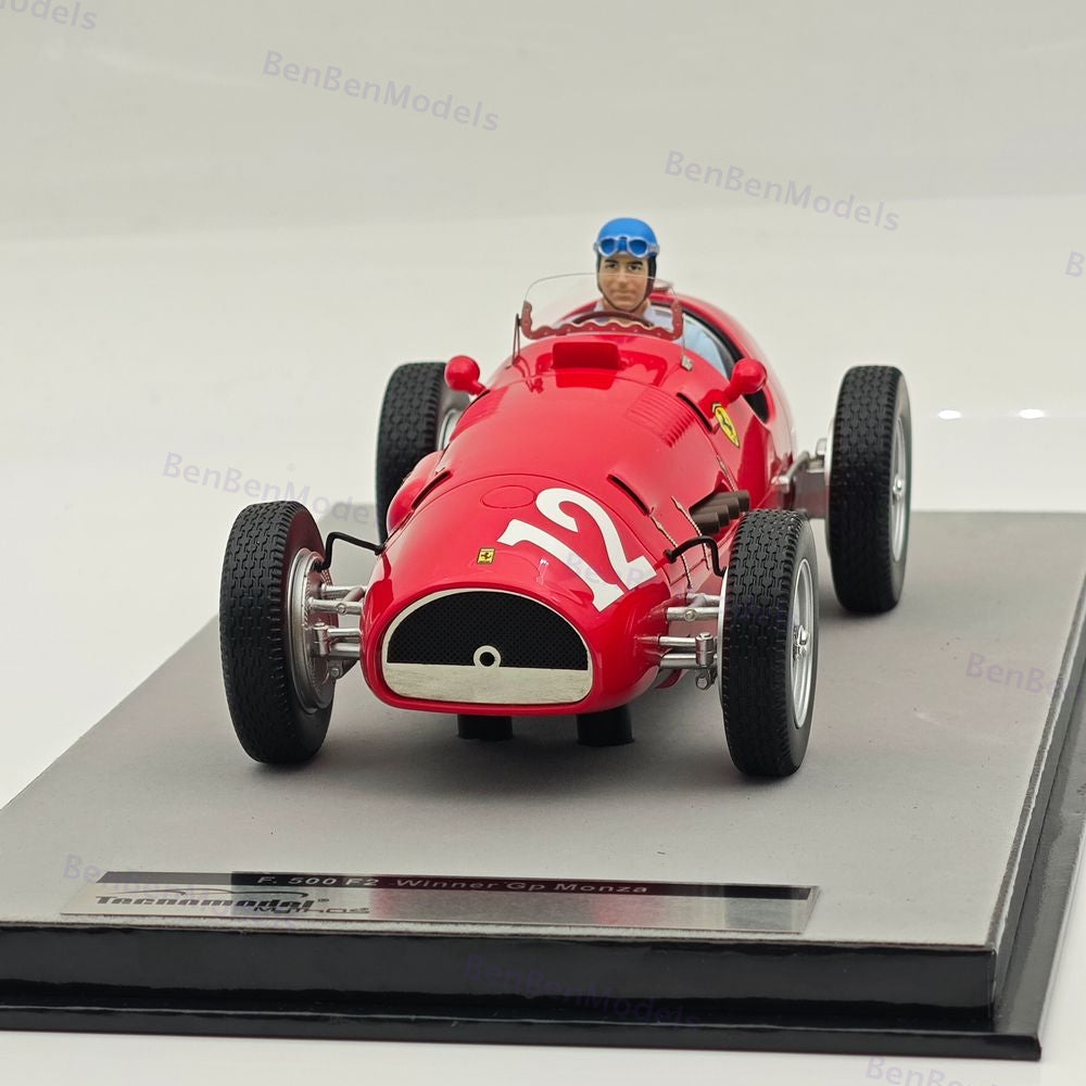 Tecno 1/18 Ferrari 500 F2 Winner Gp Monza 1952 A.Ascari #12 TMD18-66A Ltd 100 Pc