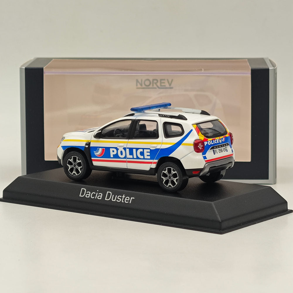 1/43 Norev Dacia Duster 2021 Police Nationale Guadeloupe modèle de voiture moulé sous pression blanc
