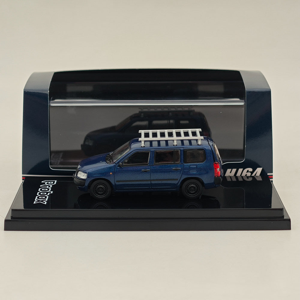 1/64 Hobby Japan Toyota PROBOX Customized ver. with ROOF CARRIER Blue HJ642062BL