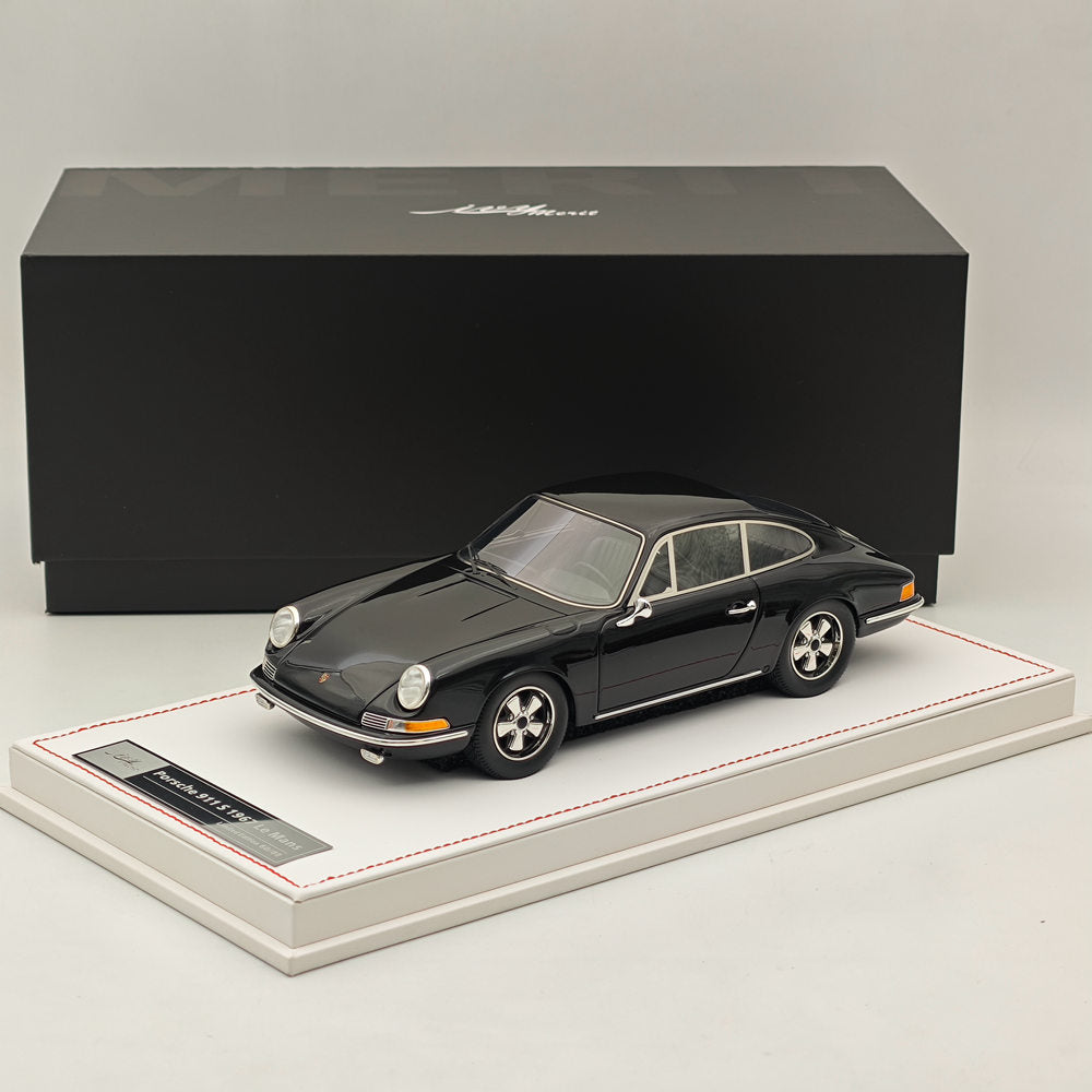 Ivy Merit 1/18 Porsche 911s 1967 Le Mans Résine Collection Haute Qualité Noir
