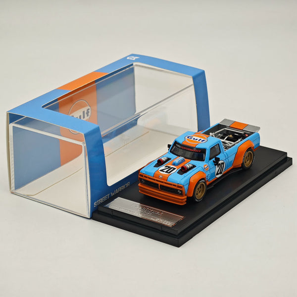 1/64 STREET WARRIOR Ford F-150 Performance Hoonitruck 1977 Gulf #20 Diecast Models Car Collection Auto Toys Gift