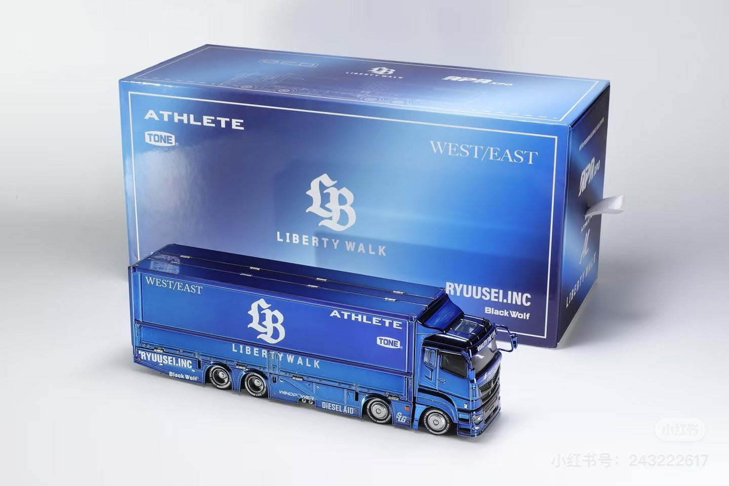GCD 1:64 Mitsubishi Fuso LB Truck Electroplated Blue 2025 Foshan Expo Exclusive